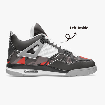 699. AJ4 Basketball Sneakers -Crackle Grey Sole