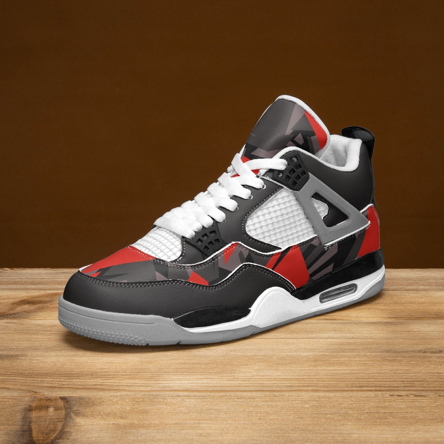 699. AJ4 Basketball Sneakers -Crackle Grey Sole