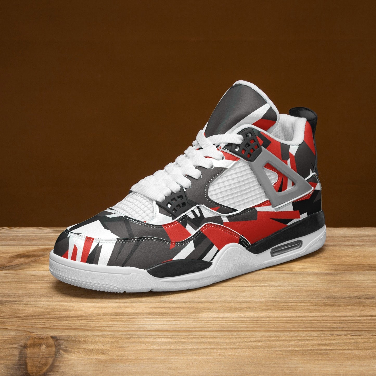 697. AJ4 Basketball Sneakers -White Sole