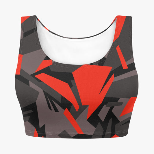 806. Crop  Tank Top -Camo style