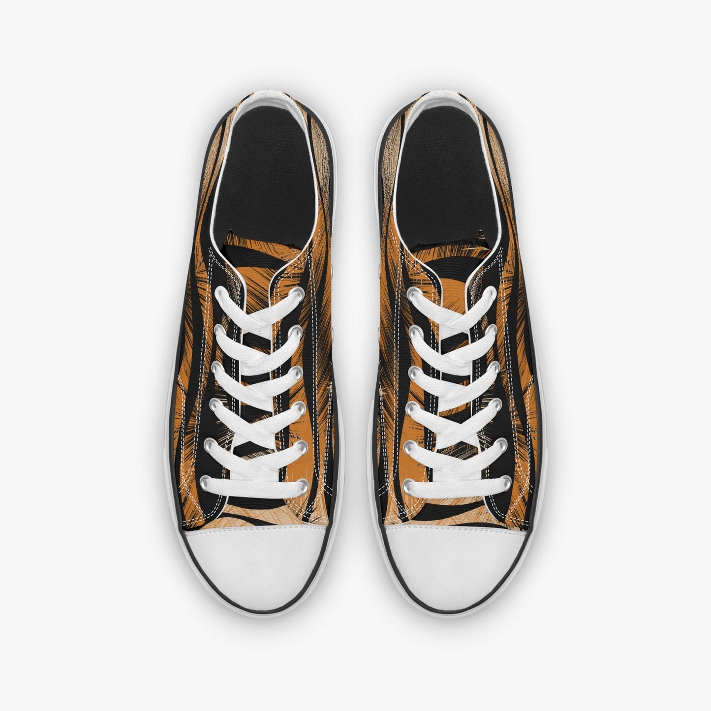 627. Low Canvas Shoes-Tiger