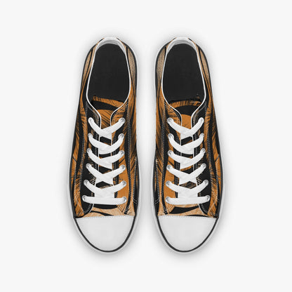 627. Low Canvas Shoes-Tiger