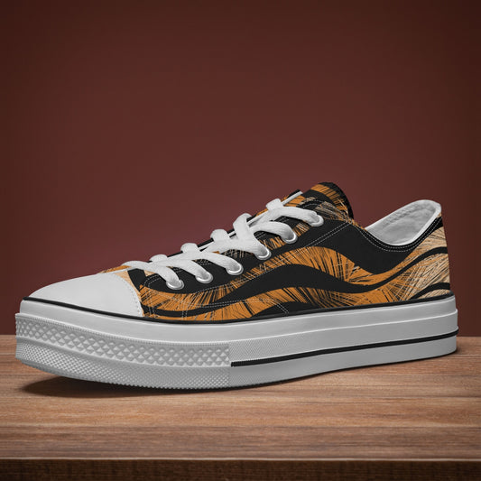 627. Low Canvas Shoes-Tiger