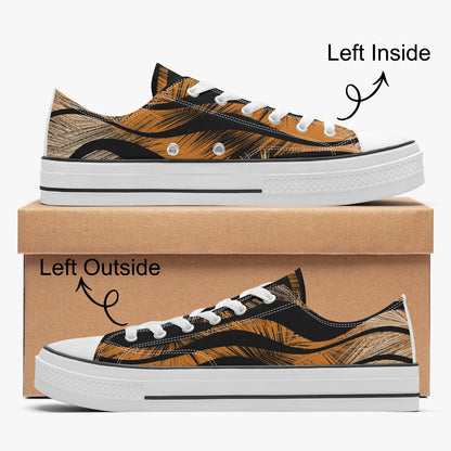 627. Low Canvas Shoes-Tiger