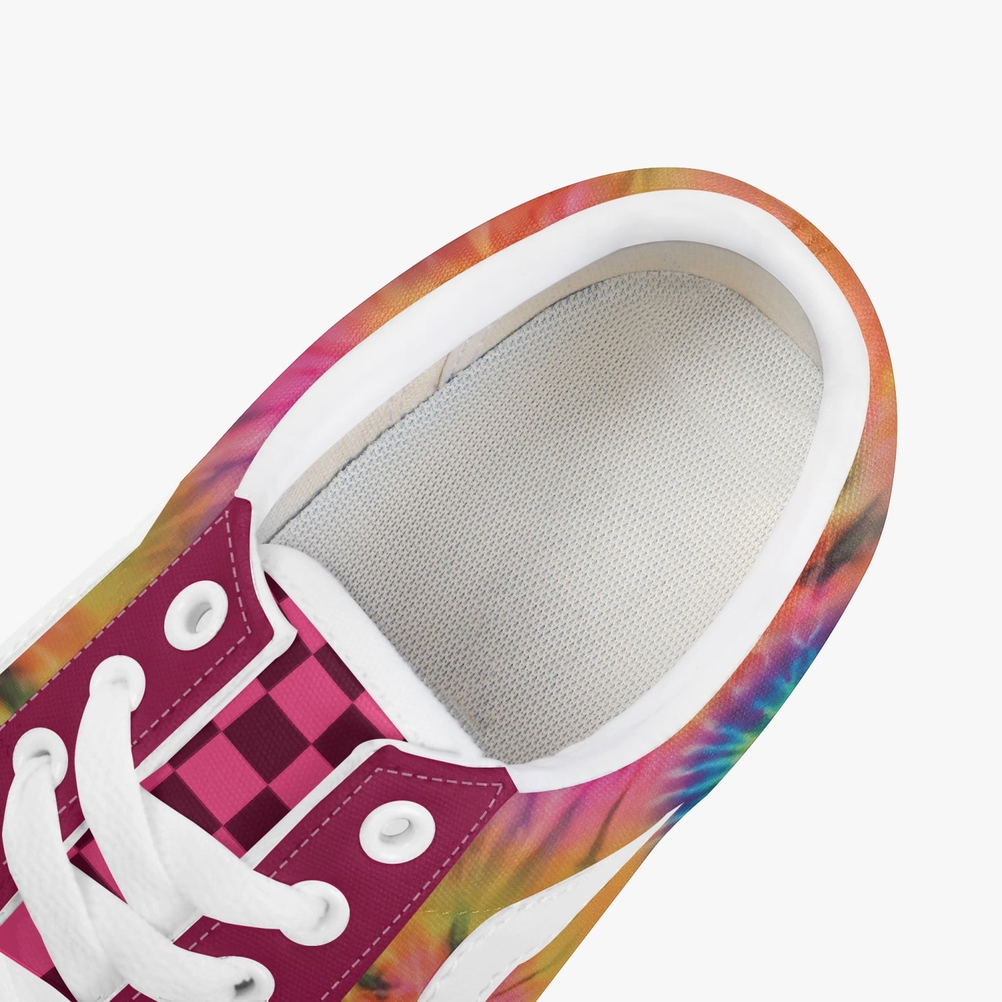 229. Trendy Low-Top Canvas Tie Dye - Berry