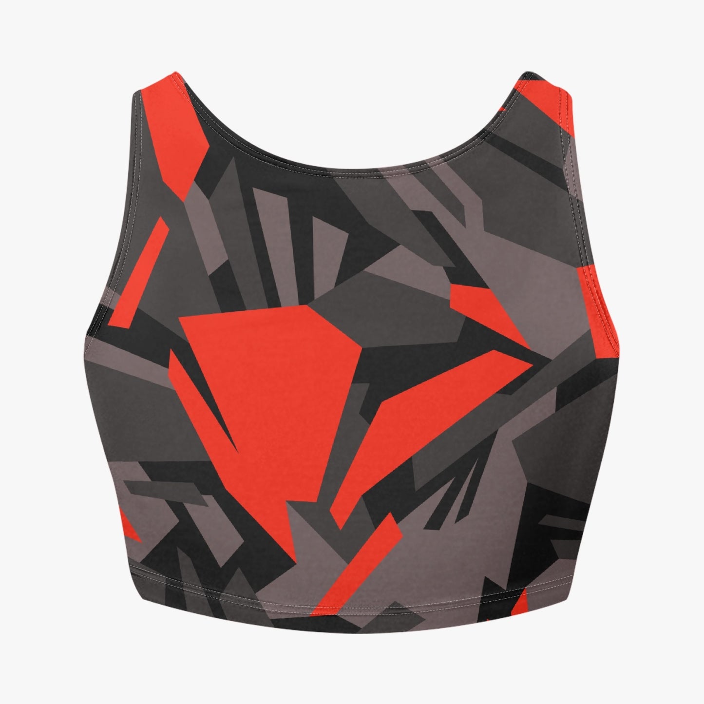 806. Crop  Tank Top -Camo style