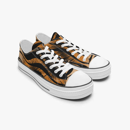 627. Low Canvas Shoes-Tiger