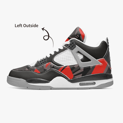 699. AJ4 Basketball Sneakers -Crackle Grey Sole