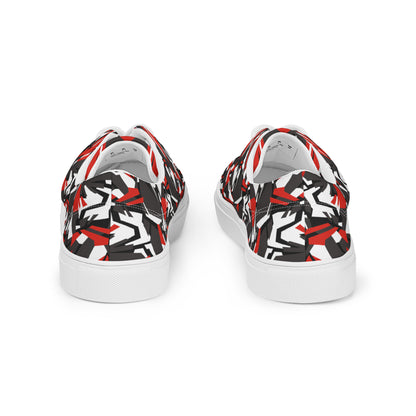 Men’s lace-up Red Grey Black White Camo