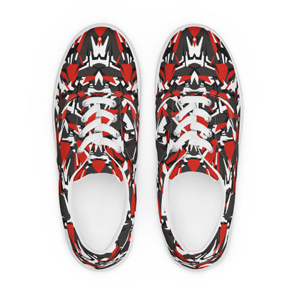 Men’s lace-up Red Grey Black White Camo