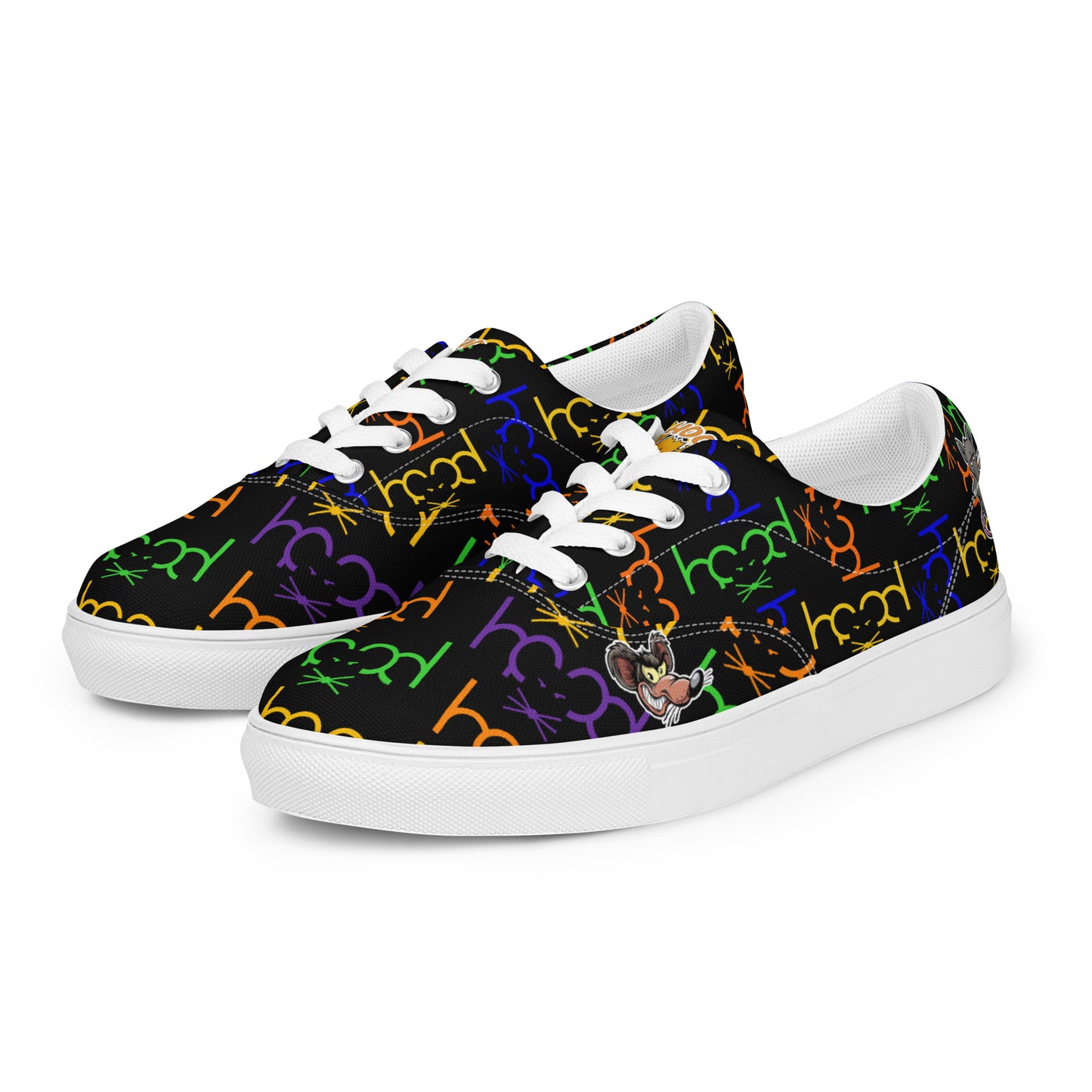 Men’s lace-up canvas shoes -Hood Rat