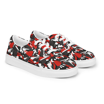 Men’s lace-up Red Grey Black White Camo