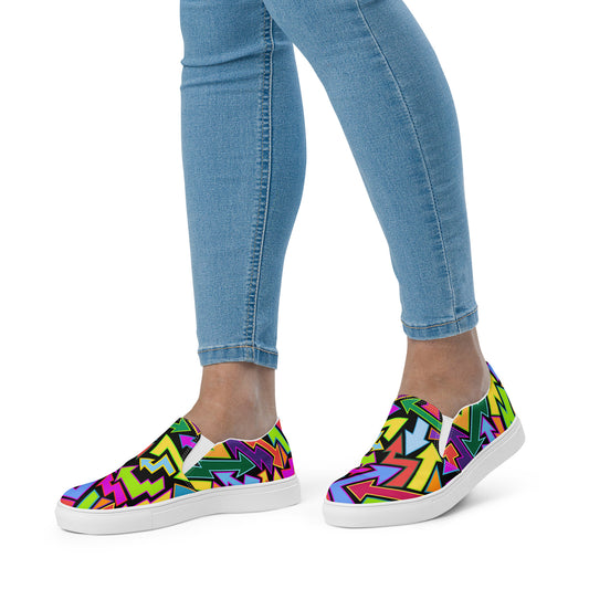 Women’s slip-on - Graffiti Arrows